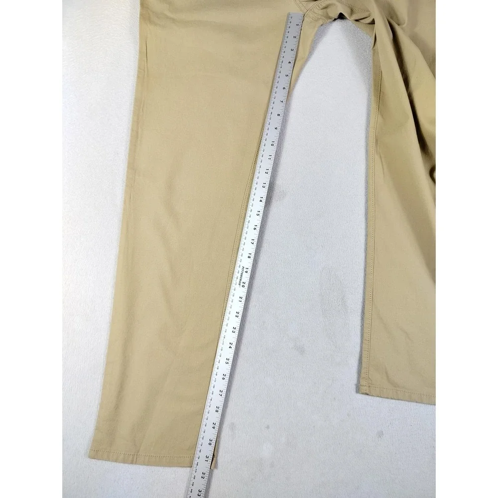 Penguin‎ By Munsingwear Pants Mens 36 Beige Stretch Canvas Chino Casual Office